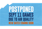 Sept. 11 Games Postponed!